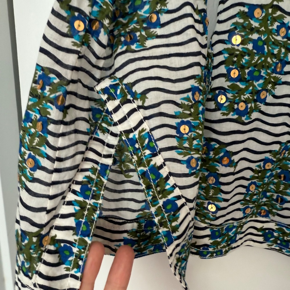 Tori Burch Size 2 Tunic With Sequence Detail - image 5